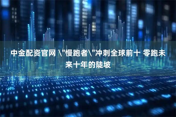 中金配资官网 ＂慢跑者＂冲刺全球前十 零跑未来十年的陡坡