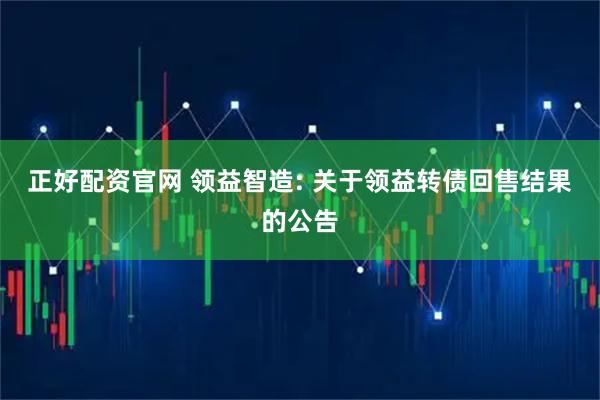 正好配资官网 领益智造: 关于领益转债回售结果的公告